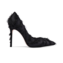 2019 High Heel Women's Pumps Black Flock Shoes x19-c031c Ladies Women custom Dress Shoes Heels For Lady